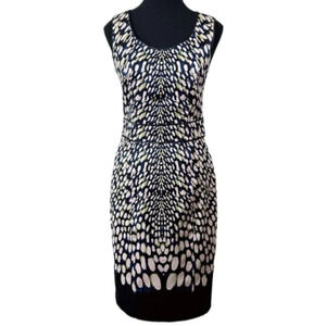 Laura Ashley Womens Size 6 Sleeveless Abstract Print Sheath Dress